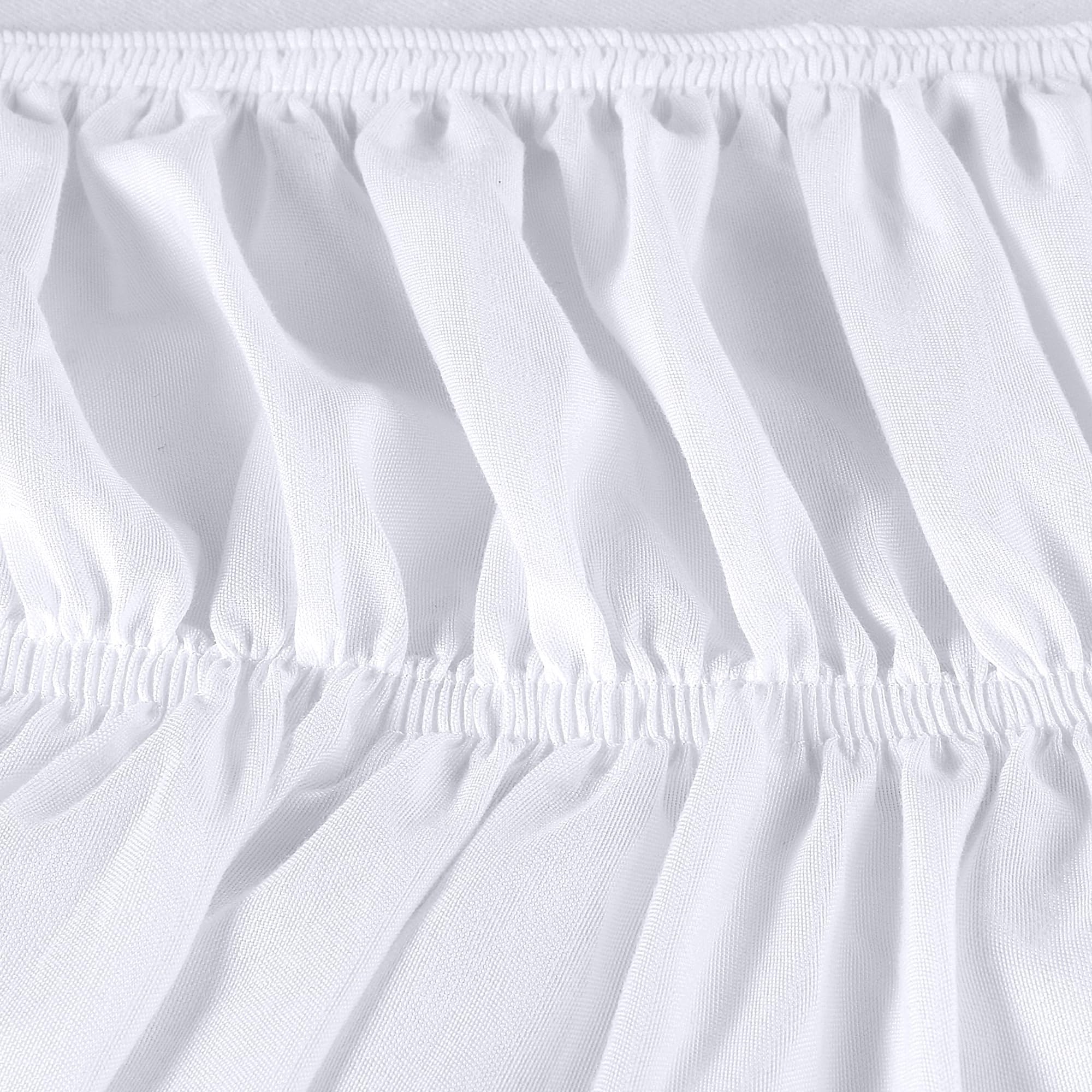 Foto 6 pulgar | Falda De Cama Utopia Bedding Totalmente Elástica Con Volantes De 40 Cm, Color Blanco - Venta Internacional.