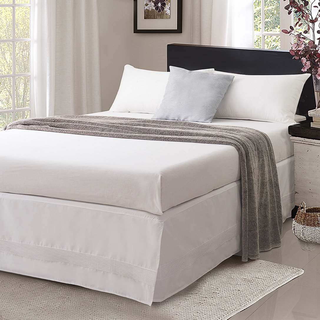 Foto 2 pulgar | Faldón de Cama Valea Home Blanco King - Venta Internacional