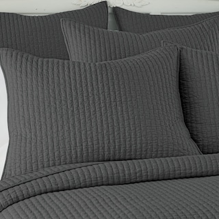Foto 3 | Juego de Colcha Levtex Home Punto de Cruz Carbón - Venta Internacional