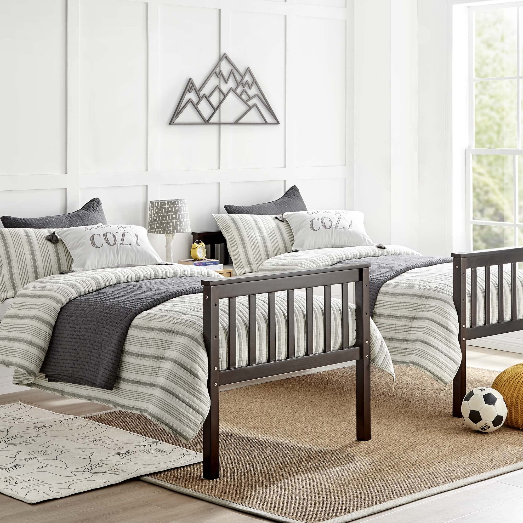 Foto 5 | Juego de Colcha Levtex Home Punto de Cruz Carbón - Venta Internacional