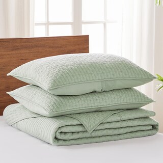 Foto 3 | Juego de Colchas Levtex Home Cross Stitch Desert Sage Twin - Venta Internacional