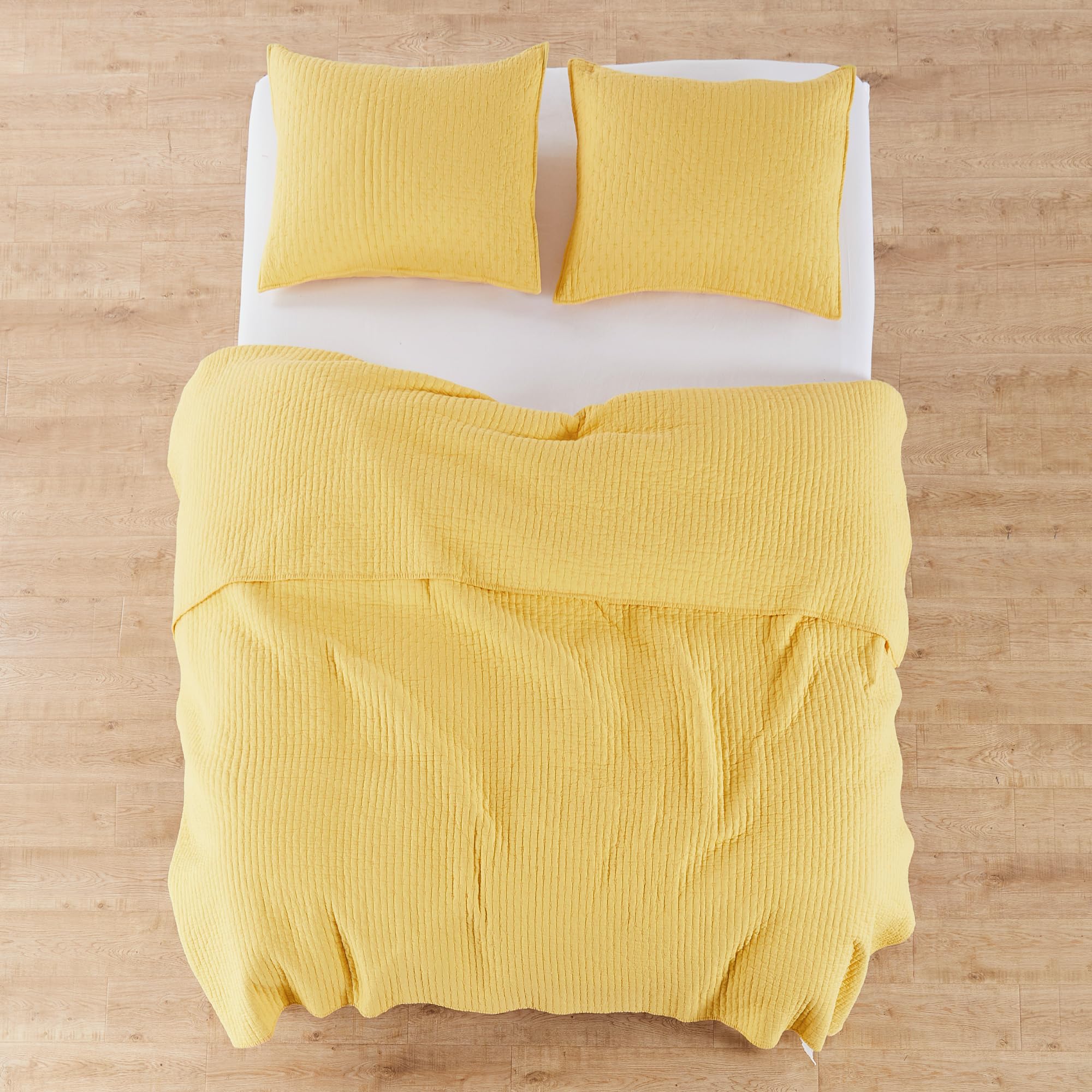 Foto 4 pulgar | Edredón Levtex Home Cross Stitch Amarillo King - Venta Internacional