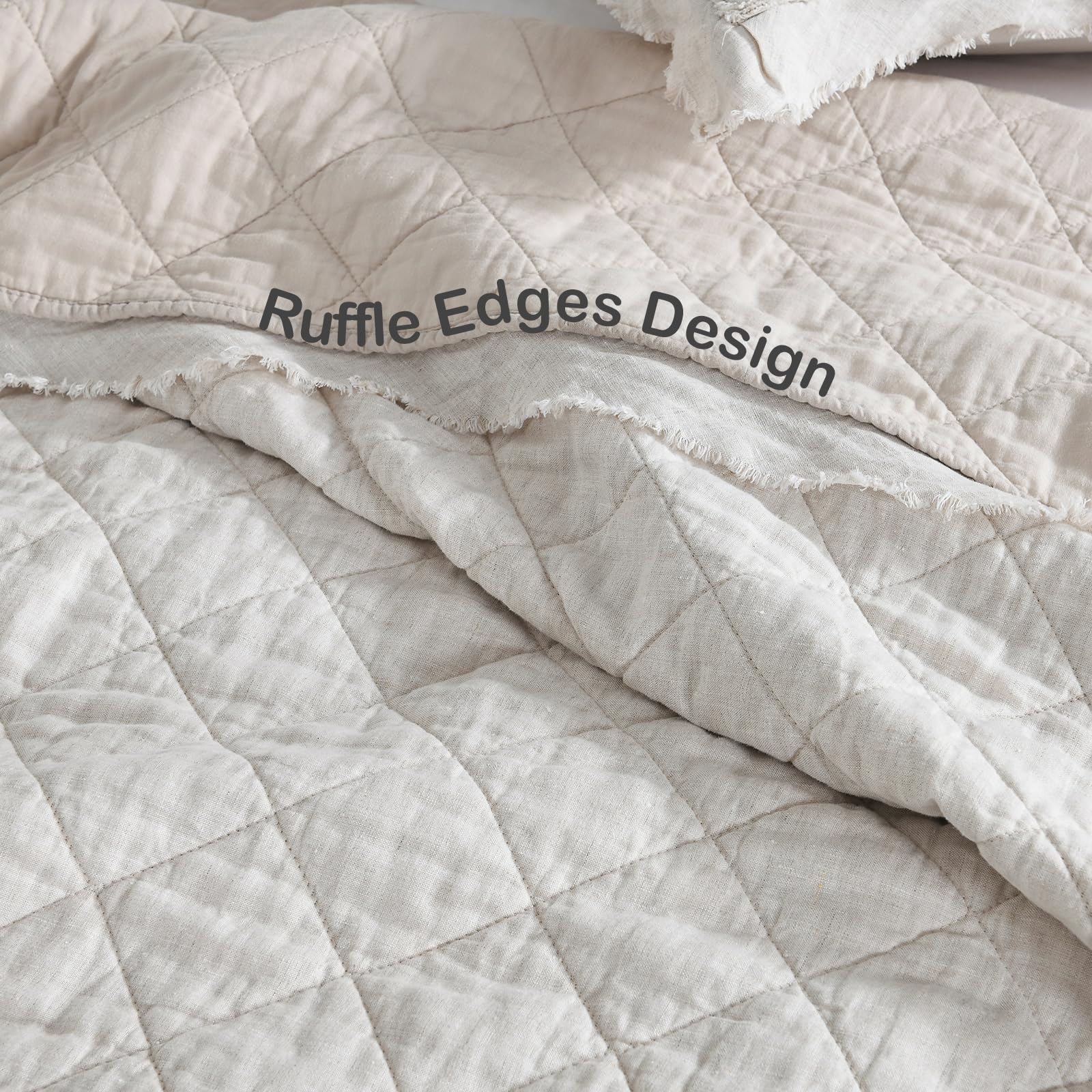 Foto 5 pulgar | Juego de Colcha Horimote Home Queen Beige 3 Piezas - Venta Internacional