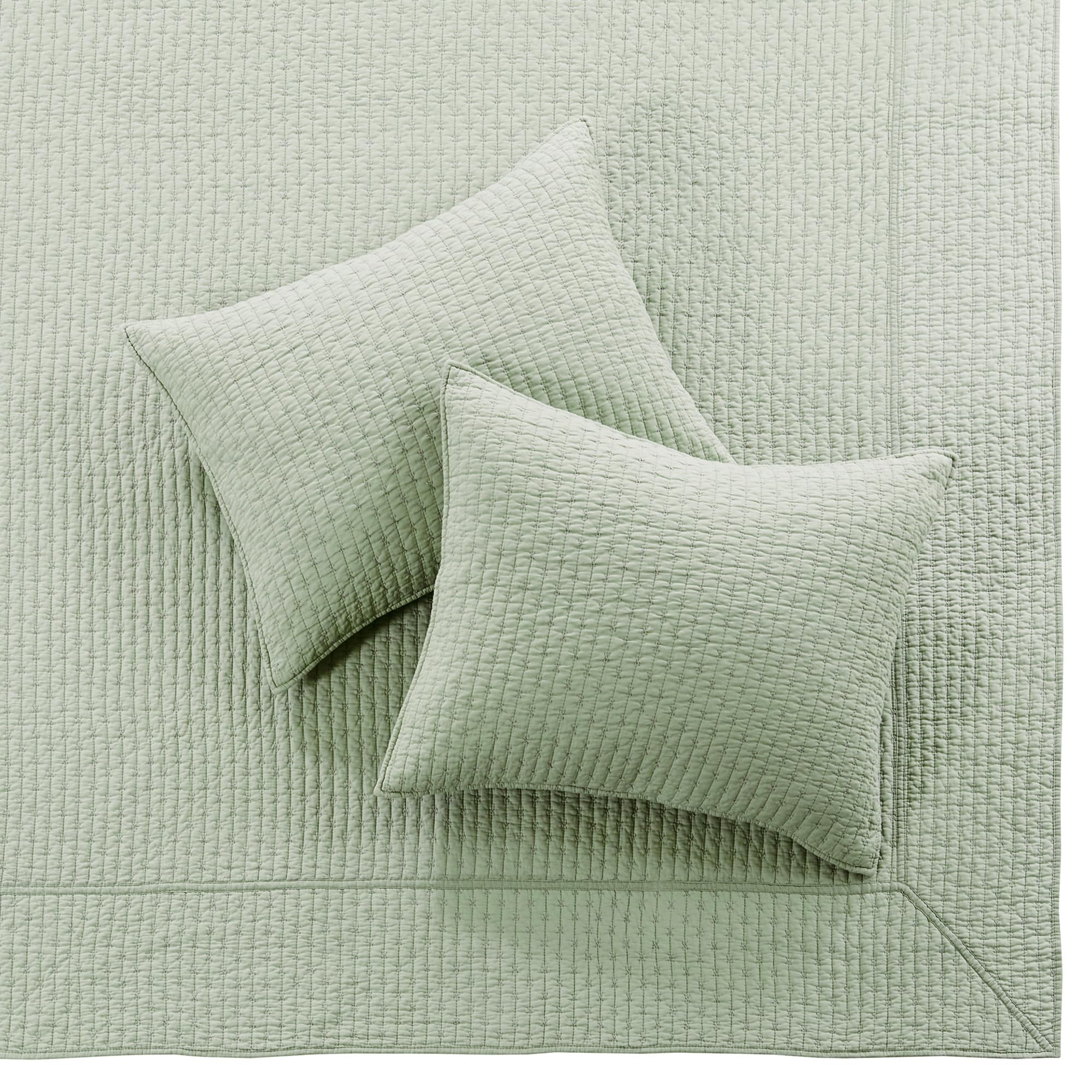 Foto 5 pulgar | Juego de Colcha Levtex Home Cross Stitch Desert Sage Queen - Venta Internacional