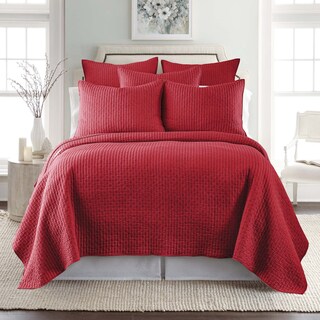 Foto 2 | Set de Edredón Levtex Home Cross Stitch Rojo Queen - Venta Internacional