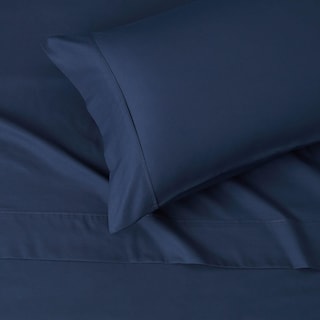 Foto 3 | Juego De Sábanas Amazon Basics, Ligero, Doble, Azul Marino - Venta Internacional.