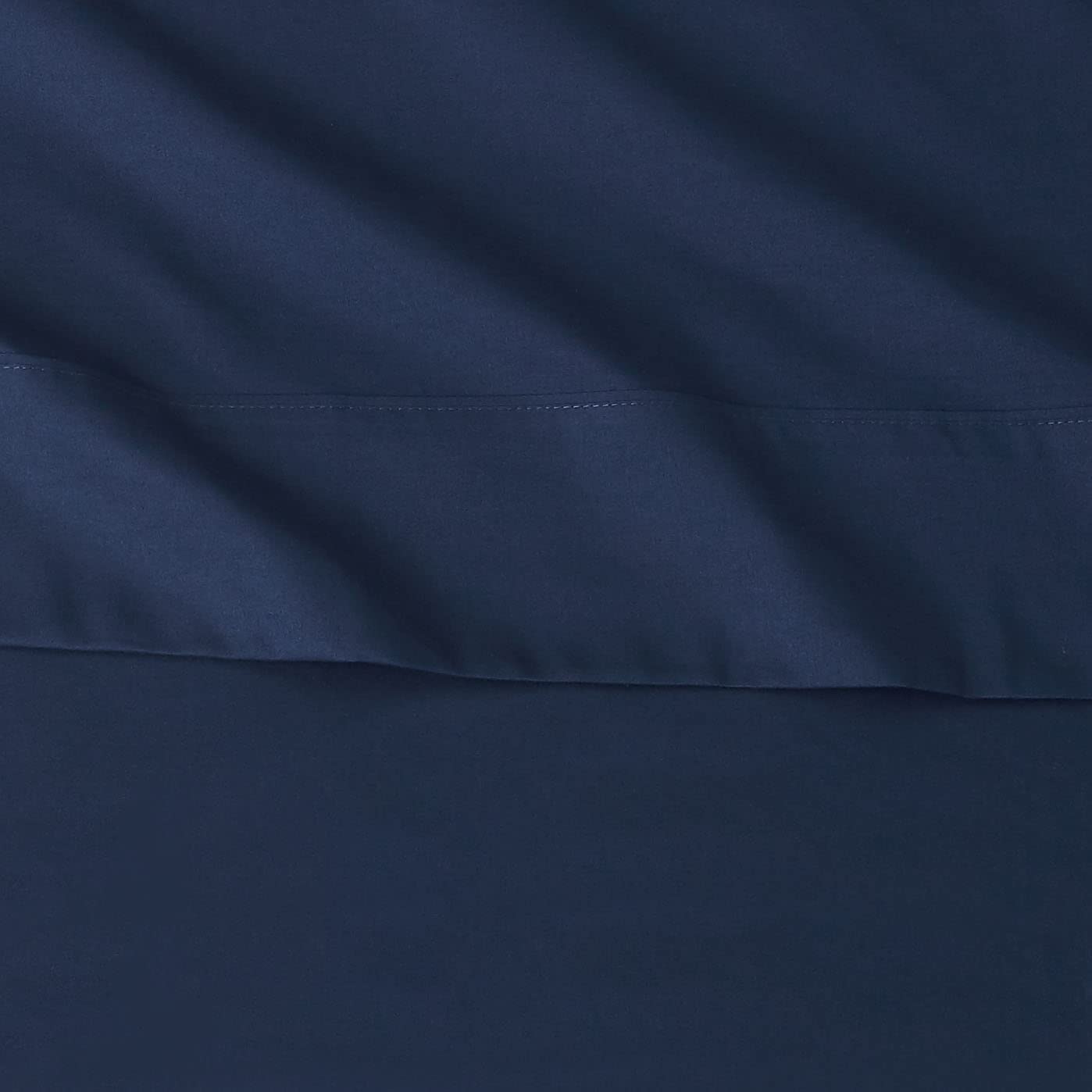 Foto 4 | Juego De Sábanas Amazon Basics, Ligero, Doble, Azul Marino - Venta Internacional.