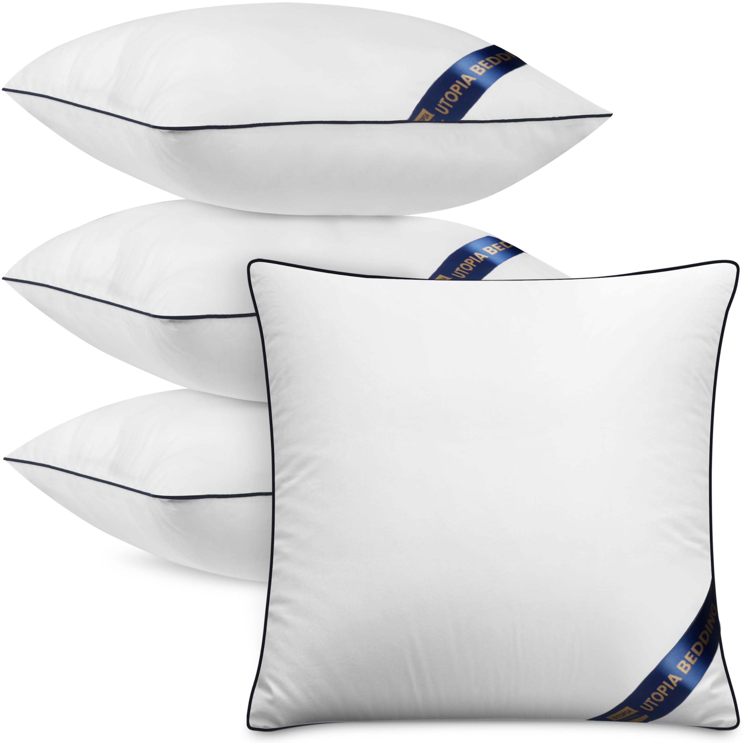 Foto 2 pulgar | Almohada Utopia Bedding 4 Unidades 55 x 55 cm Blanca - Venta Internacional