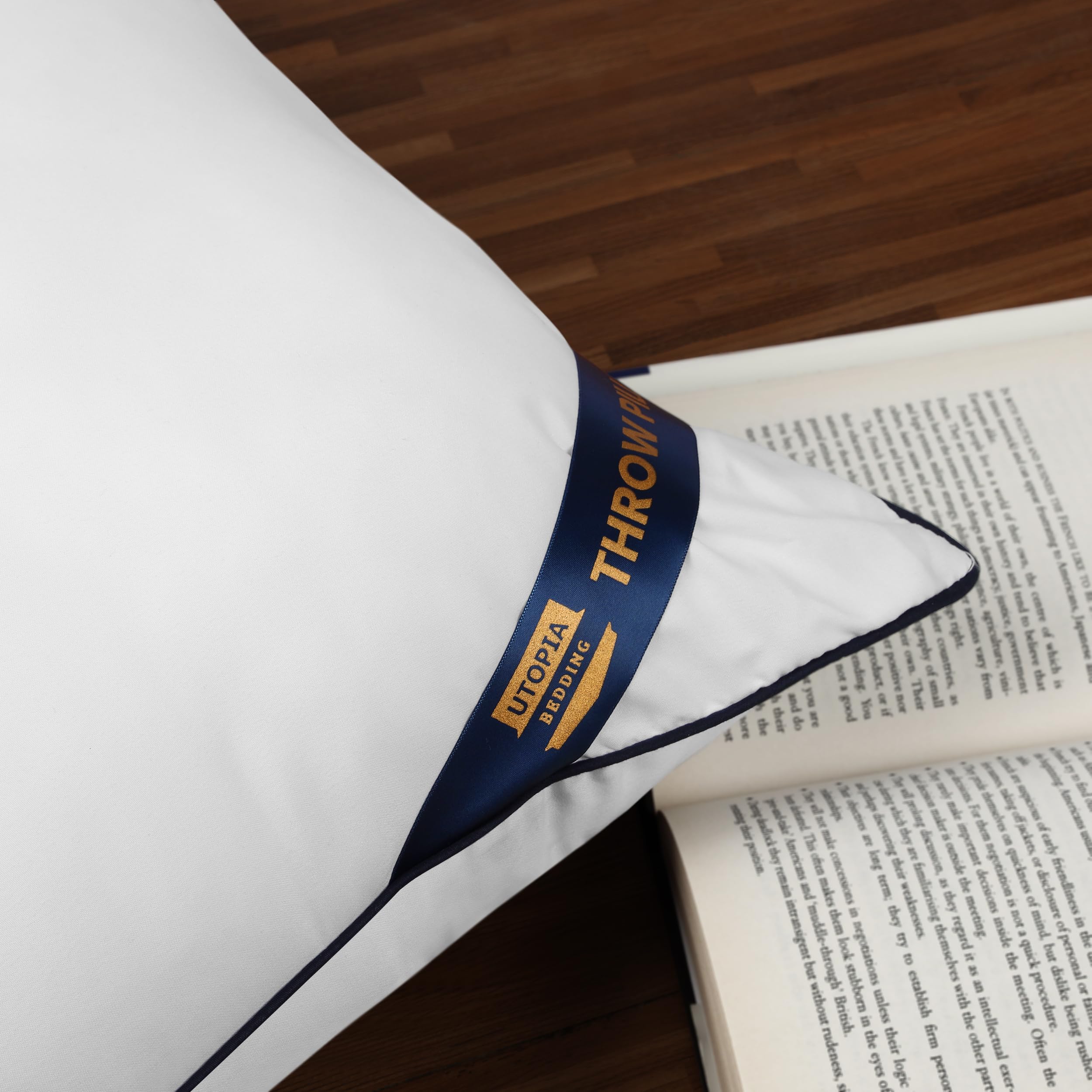 Foto 2 | Almohada Utopia Bedding  4 Unidades 30 x 30 cm Blanca - Venta Internacional