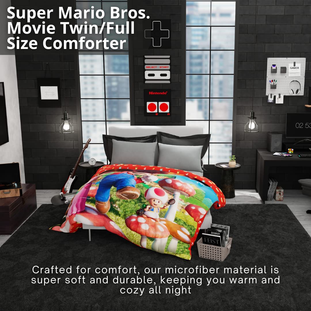 Foto 3 pulgar | Comforter Franco La Película De Super Mario Bros. Twin/full - Venta Internacional.