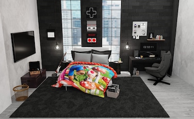 Foto 5 | Comforter Franco La Película De Super Mario Bros. Twin/full - Venta Internacional.