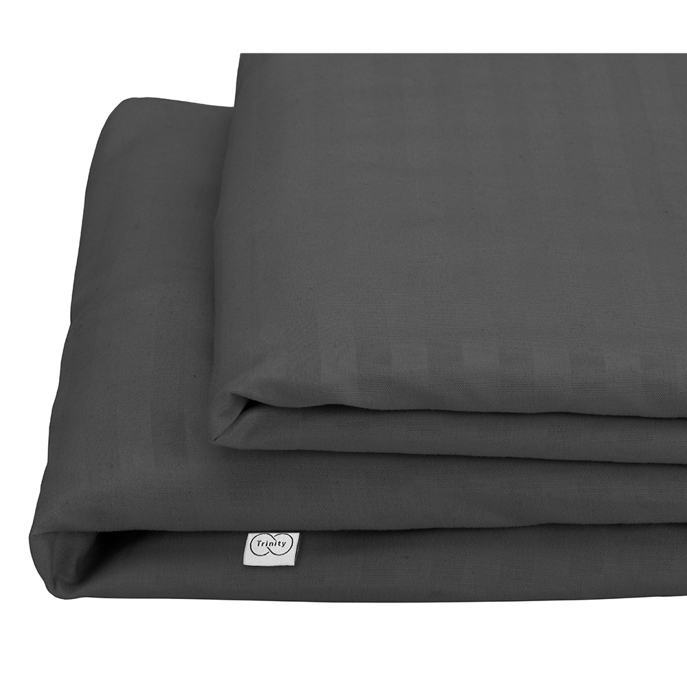 Foto 7 pulgar | Sábanas Trinity Color Gris Oxford Individual + Almohada Trinity