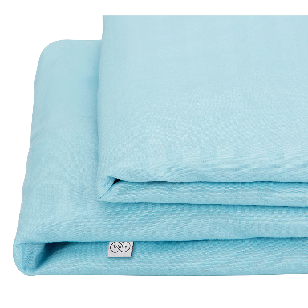 Foto 6 | Sábanas Trinity Color Azul Cielo Individual + Almohada Trinity