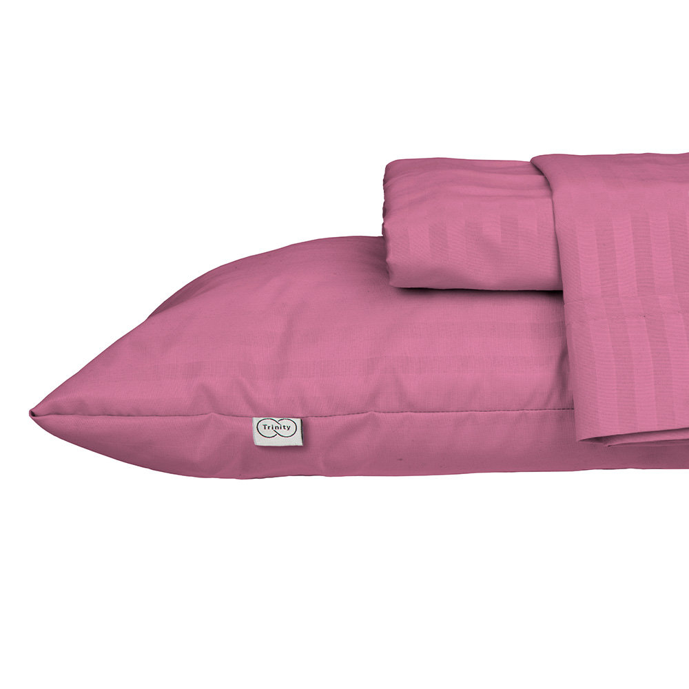 Foto 3 | Sábanas Trinity color Palo de Rosa King Size + 2 Almohadas Trinity
