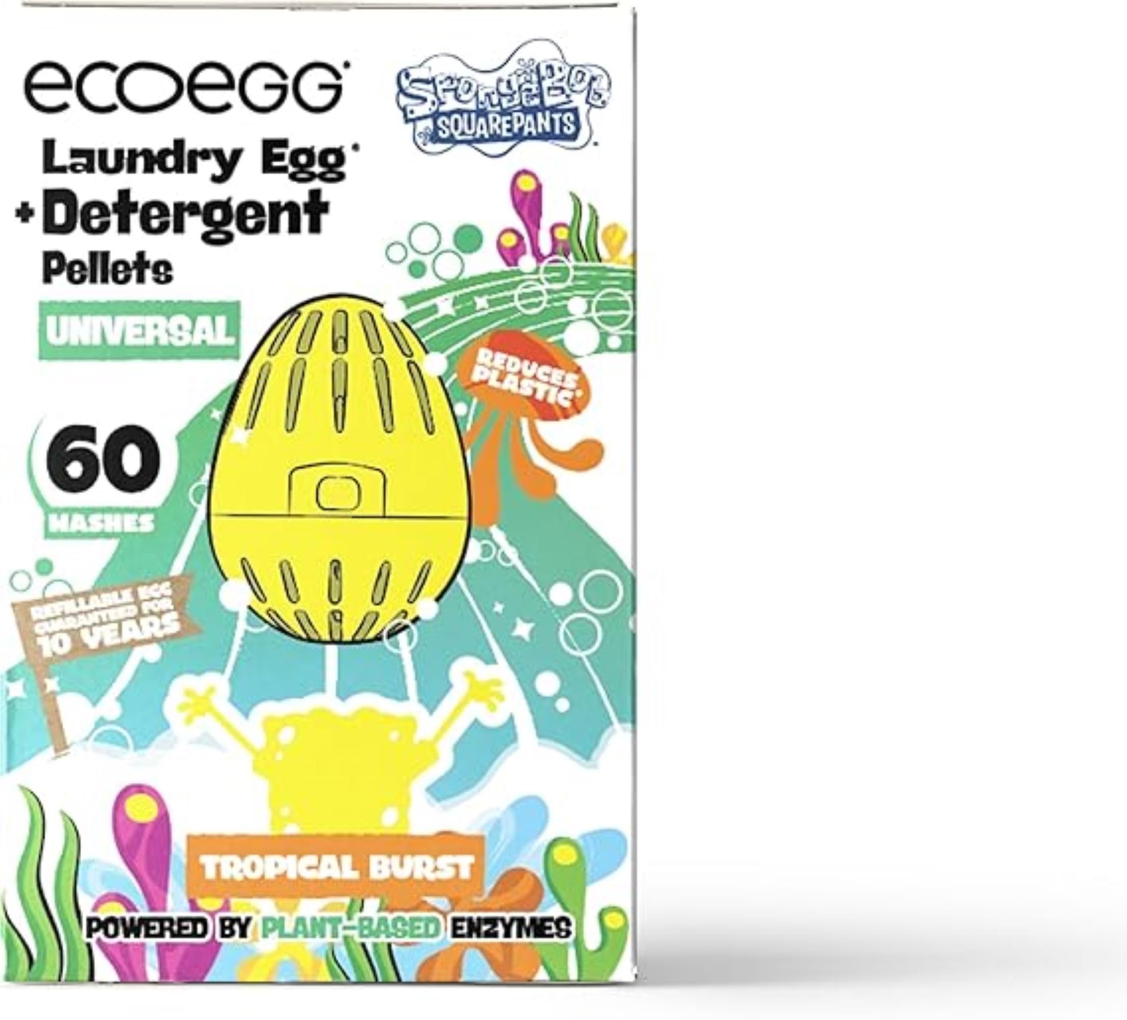 Laundry Egg Spongebob X Ecoegg Original, 60 Unidades - Venta Internacional.