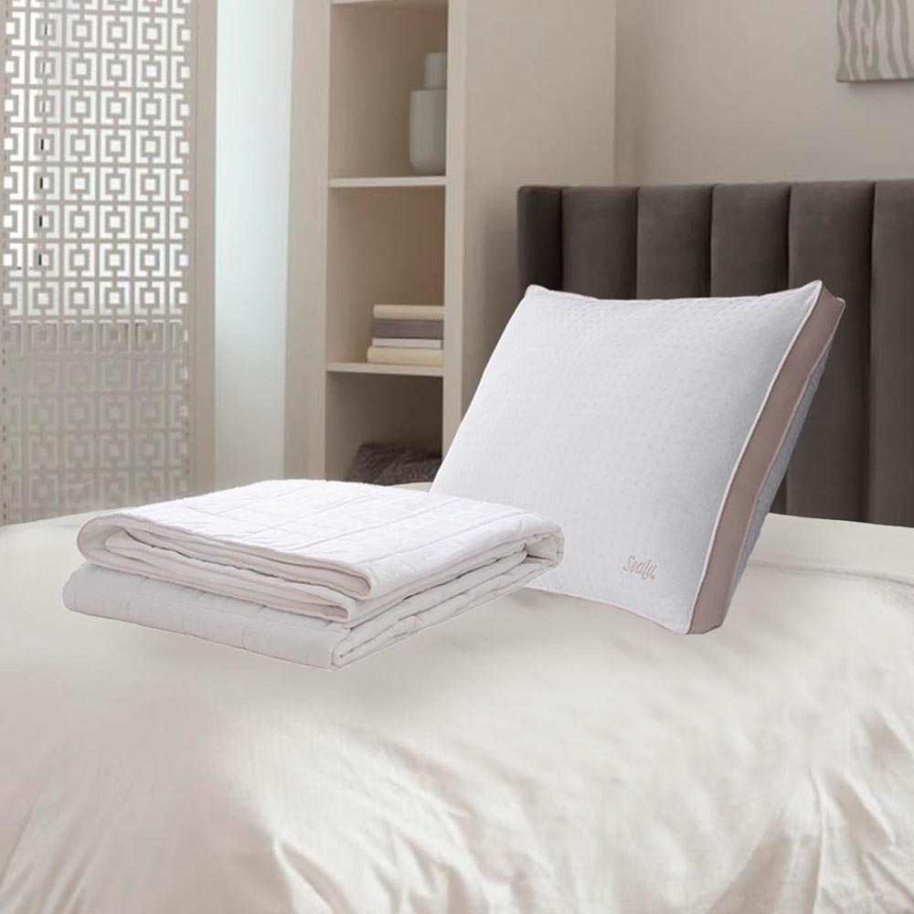 1 Almohada Sealy Dow Alternative Std+1 Protector Sealy  Dow Alternative Individual