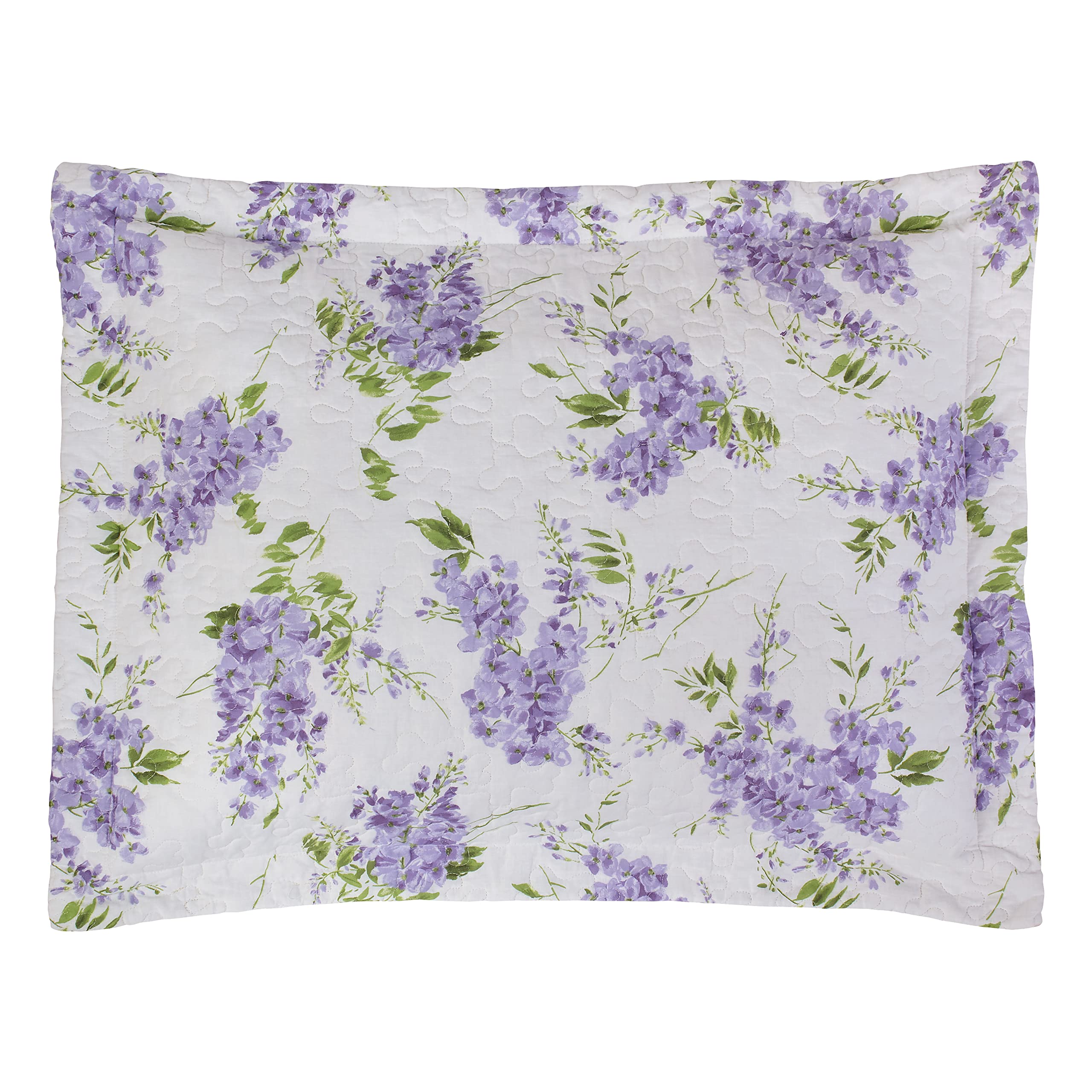 Foto 4 | Juego De Colcha Laura Ashley Keighley, Reversible, Algodón, Color Lila, Doble - Venta Internacional.