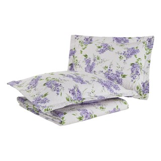 Foto 6 | Juego De Colcha Laura Ashley Keighley, Reversible, Algodón, Color Lila, Doble - Venta Internacional.