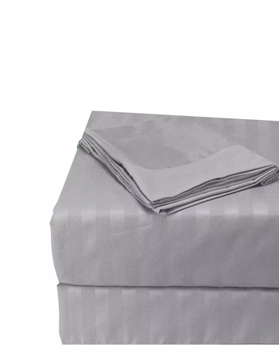 Foto 5 | Juego De Sábanas Matrimonial 3000 Hilos Color Gris + Termo De Agua De Regalo Güish