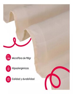 Foto 4 | Juego De Sábanas Individual Ultra Suave Color Beige + Termo De Agua De Regalo Güish