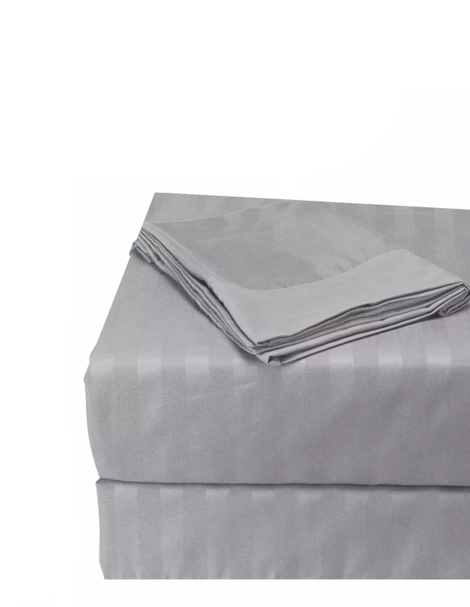 Foto 5 | Juego De Sábanas Individual Ultra Suave Color Gris + Termo De Agua De Regalo Güish