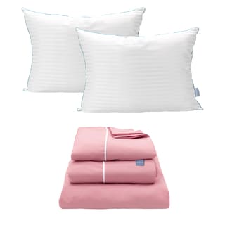 Foto 1 | Sábanas Rogga Royal Touch Color Rosa King Size + Almohada Royal Twin
