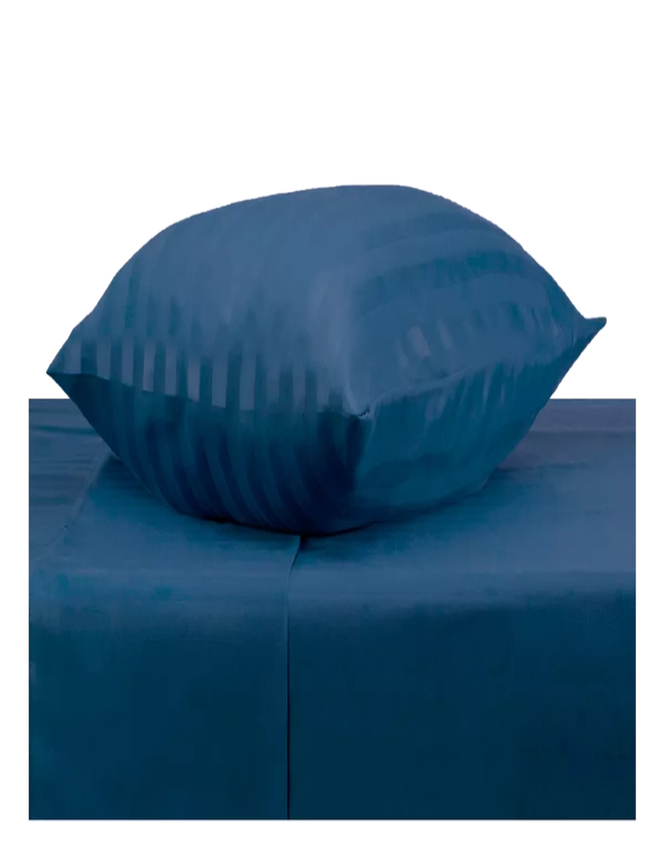 Foto 4 pulgar | Juego De Sábanas Individual Azul + Termo De Agua De Regalo Güish