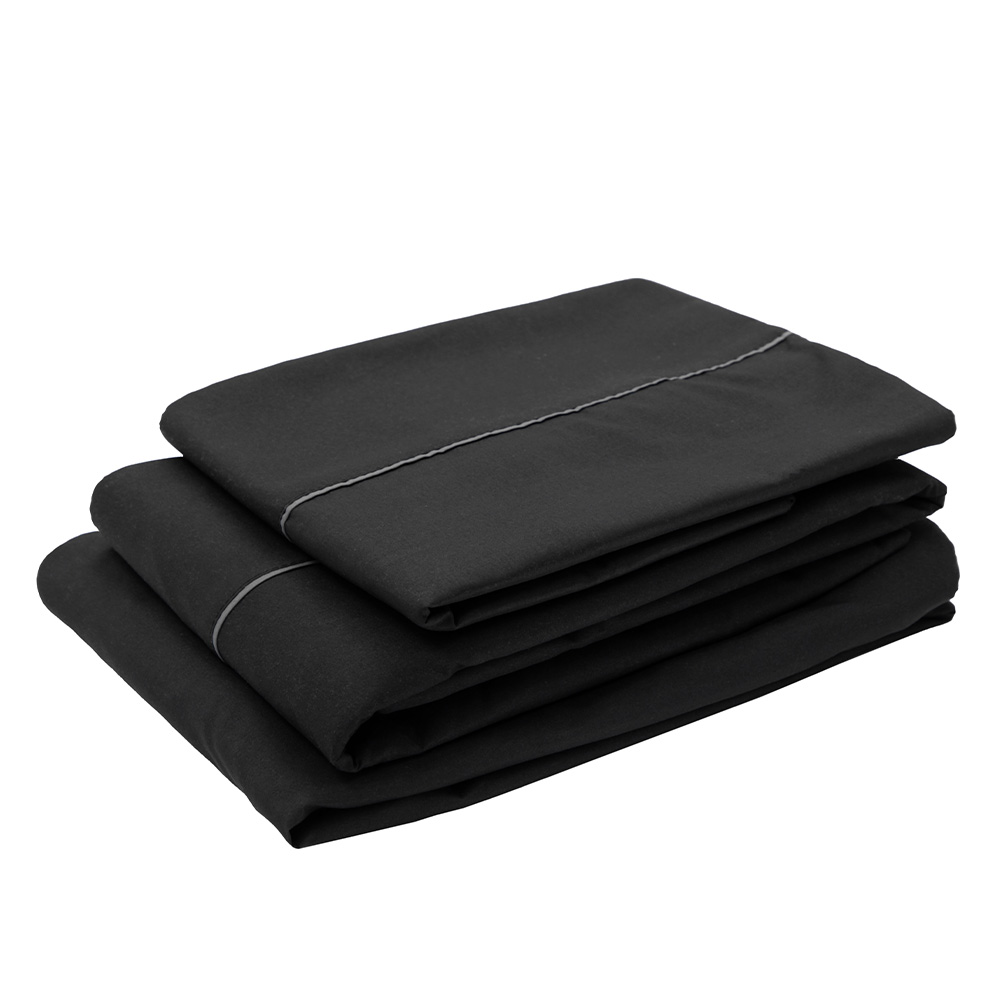 Foto 4 pulgar | Sábanas Rogga Royal Touch Color Negro Queen Size + Almohada Royal Twin