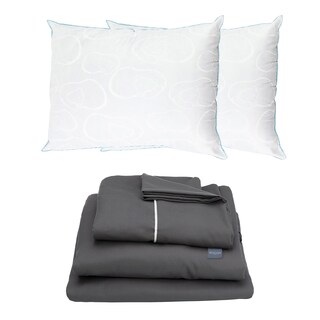 Foto 1 | Sábanas Rogga Royal Touch Color Gris Oxford Queen Size + Almohada Osos 2