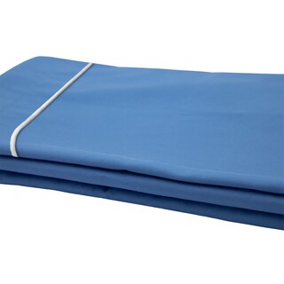 Foto 4 | Sábanas Rogga Royal Touch Color Azul Medio Matrimonial + Almohada Royal Twin