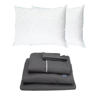 Foto 1 | Sábanas Rogga Royal Touchl Color Gris Oxford King Size + Almohada Osos 2