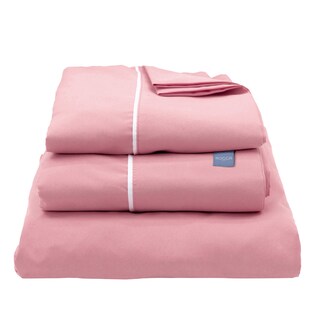 Foto 2 | Sábanas Rogga Royal Touch Color Rosa Queen Size + Protector Lux + Almohada Royal Twin