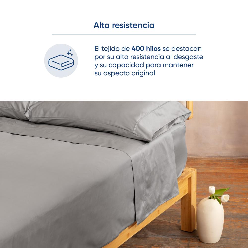 Foto 5 | Juego De Sábanas De Algodón Tipo Satín Luuna, Queen Size, 1 Juego De 4 Piezas