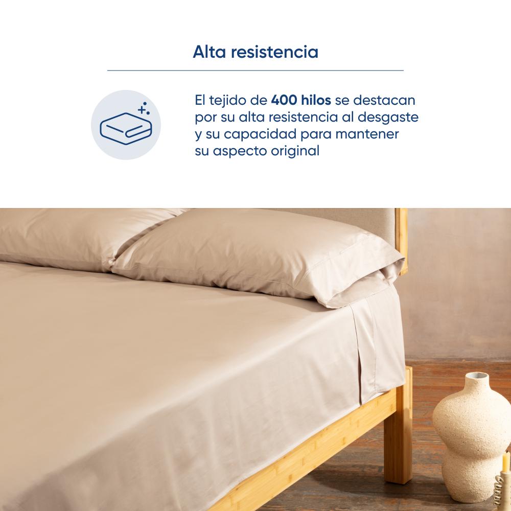 Foto 5 | Juego De Sábanas De Algodón Tipo Satín Luuna, Matrimonial, 1 Juego De 4 Piezas