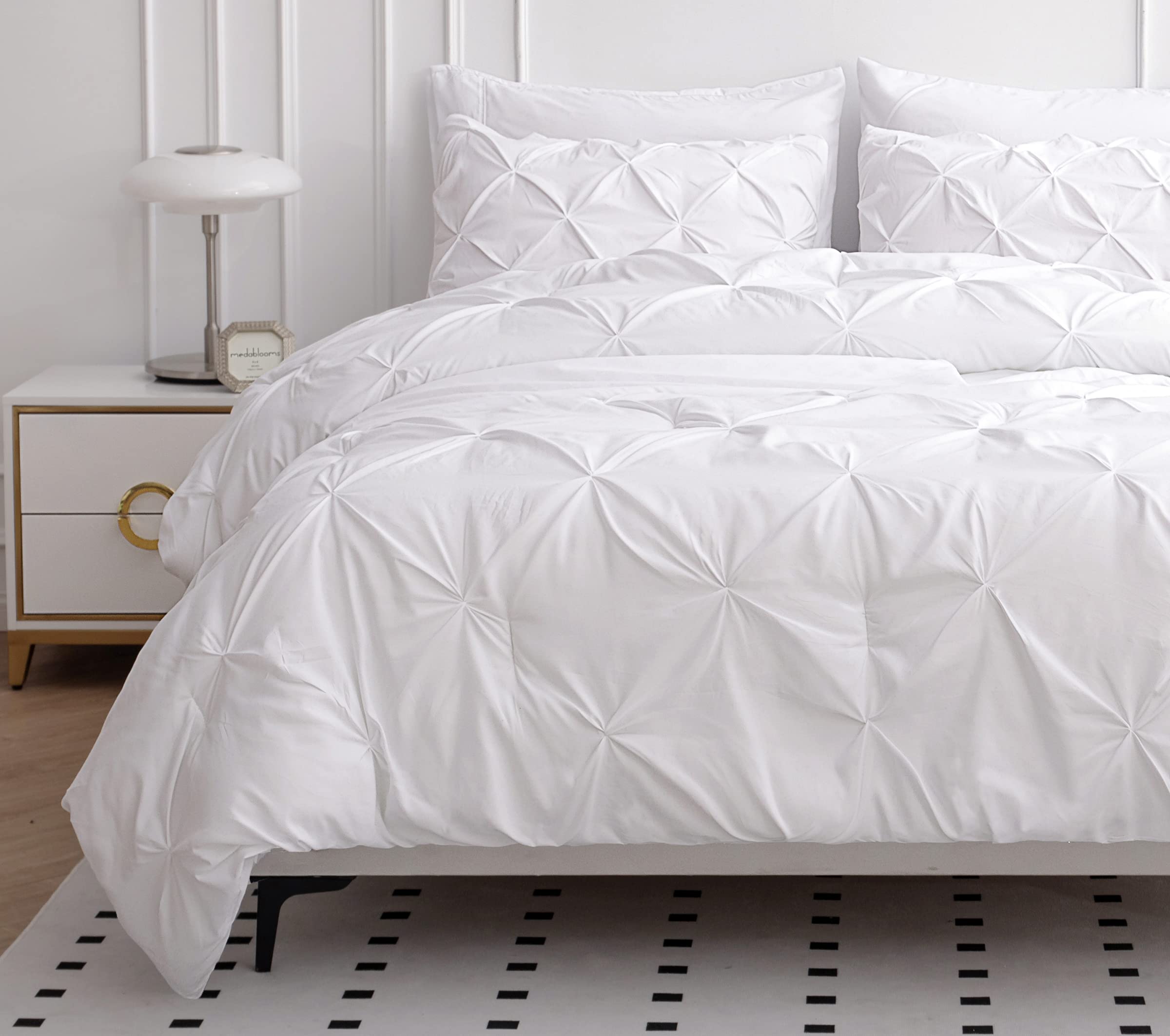 Foto 2 pulgar | Juego De Edredón Lane Linen, Tamaño Completo, Cama De 7 Piezas En Una Bolsa, Blanco - Venta Internacional.