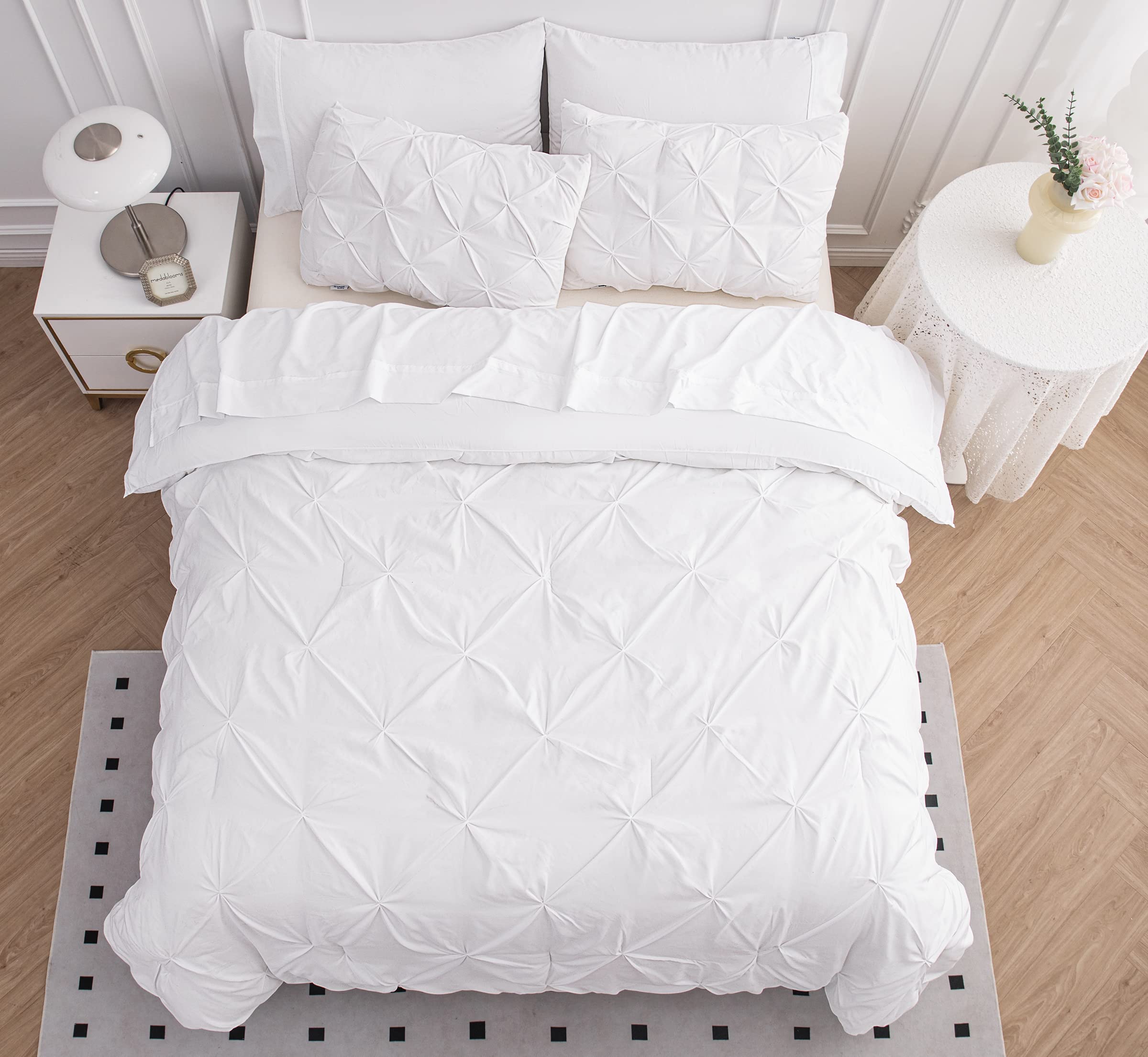 Foto 5 pulgar | Juego De Edredón Lane Linen, Tamaño Completo, Cama De 7 Piezas En Una Bolsa, Blanco - Venta Internacional.