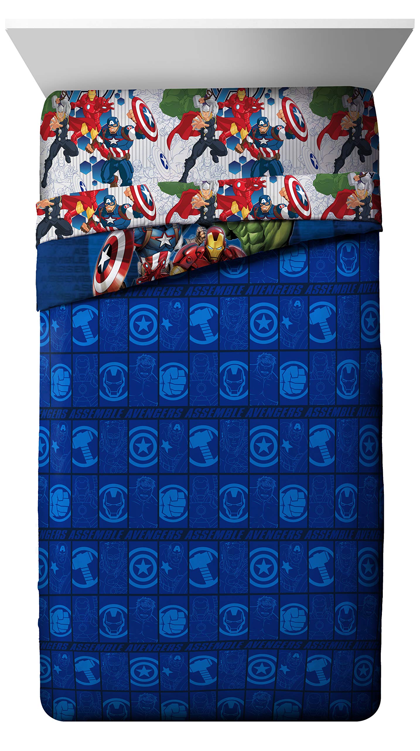 Foto 4 pulgar | Juego De Cama Jay Franco Marvel Avengers Completo Con Edredón Y Sábana - Venta Internacional.