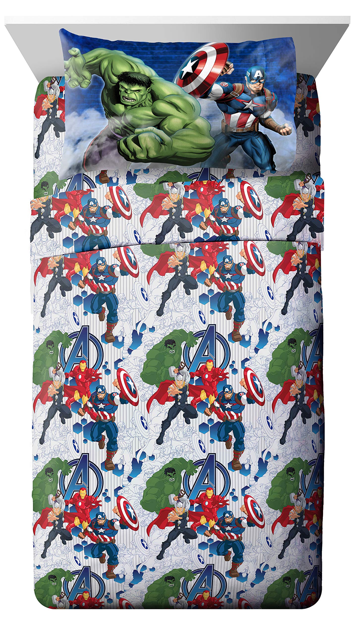 Foto 5 pulgar | Juego De Cama Jay Franco Marvel Avengers Completo Con Edredón Y Sábana - Venta Internacional.