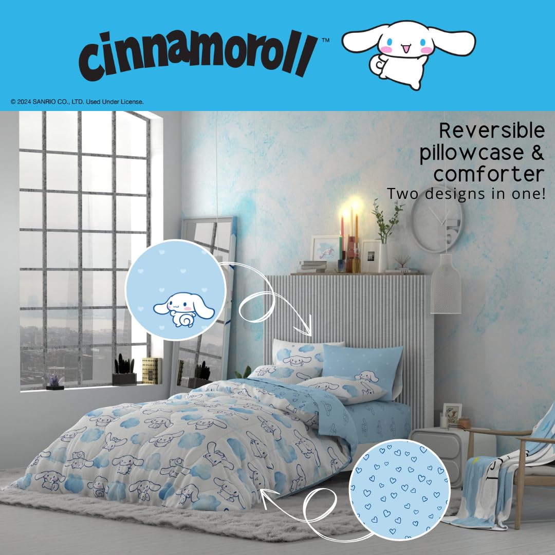 Foto 5 pulgar | Juego De Ropa De Cama Franco Cinnamoroll, Tamaño Completo, 7 Piezas - Venta Internacional.