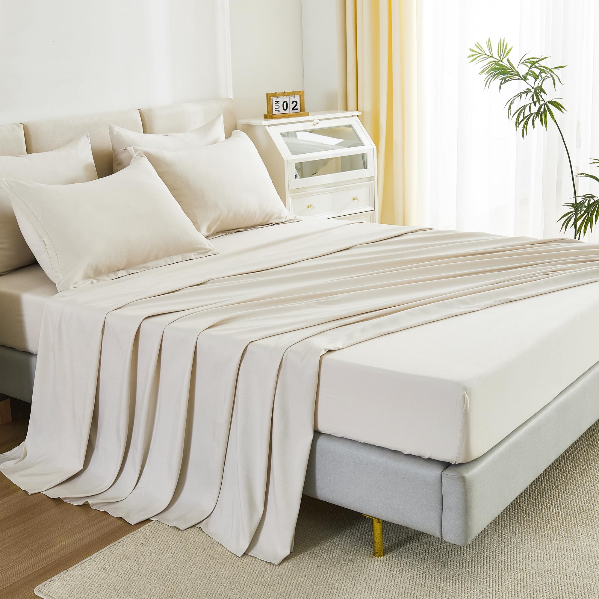 Foto 4 pulgar | Juego De Ropa De Cama Litanika Bed In A Bag King Beige, 7 Piezas - Venta Internacional.