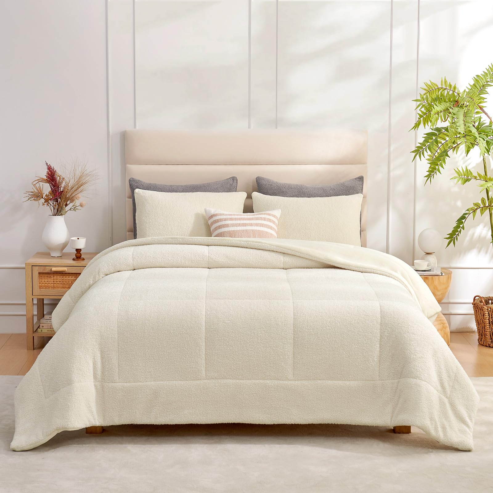 Foto 1 | Set De Edredón Snuggle Sac Ultra Soft Queen Ivory, 3 Piezas - Venta Internacional.