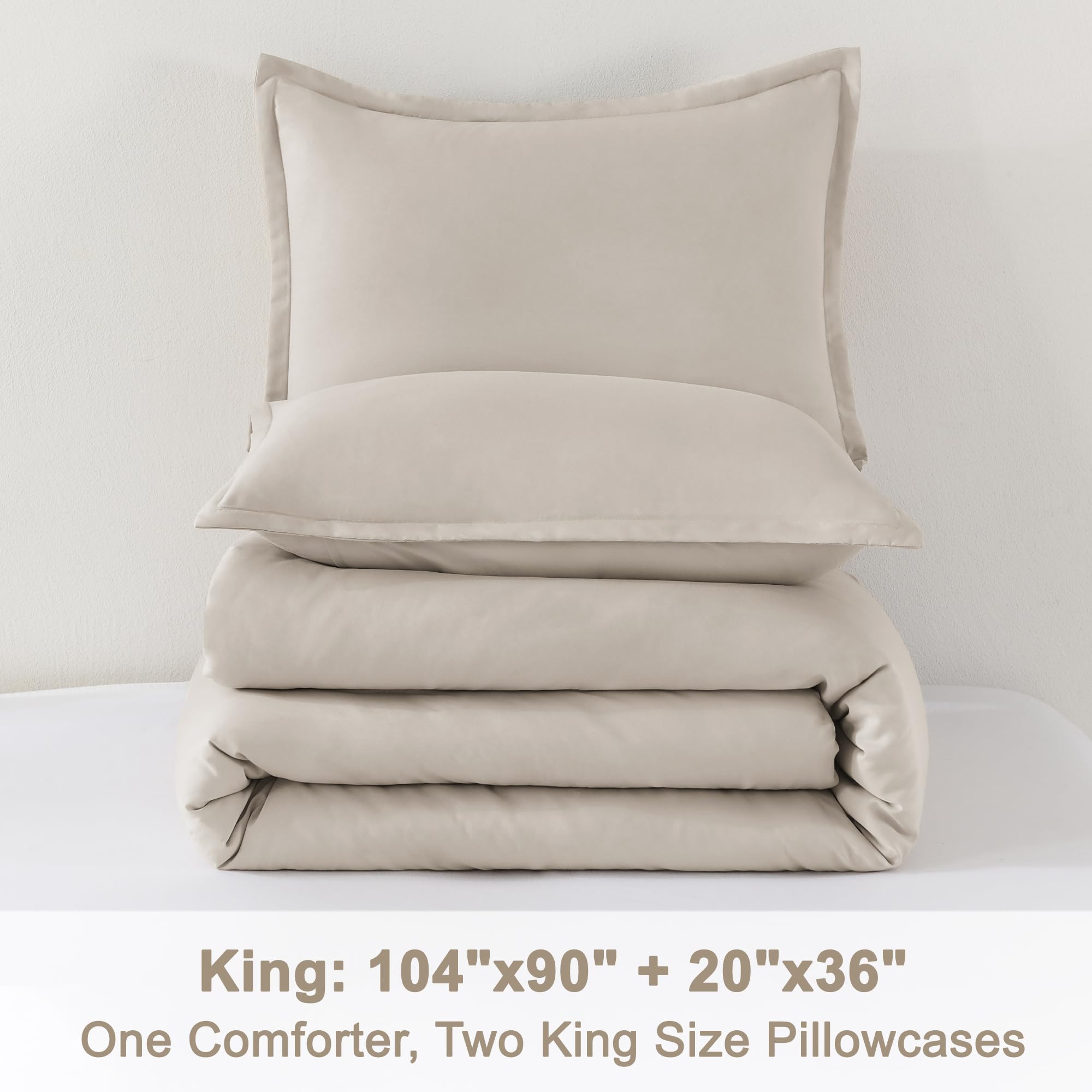 Foto 7 | Juego De Edredón Litanika Linen Grey Size, 3 Piezas - Venta Internacional.