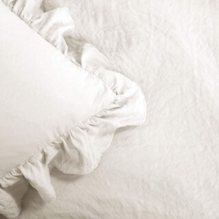 Foto 4 | Juego De Edredón Lush Decor Reyna Ruffle De 3 Piezas, Tamaño King, Color Blanco - Venta Internacional.