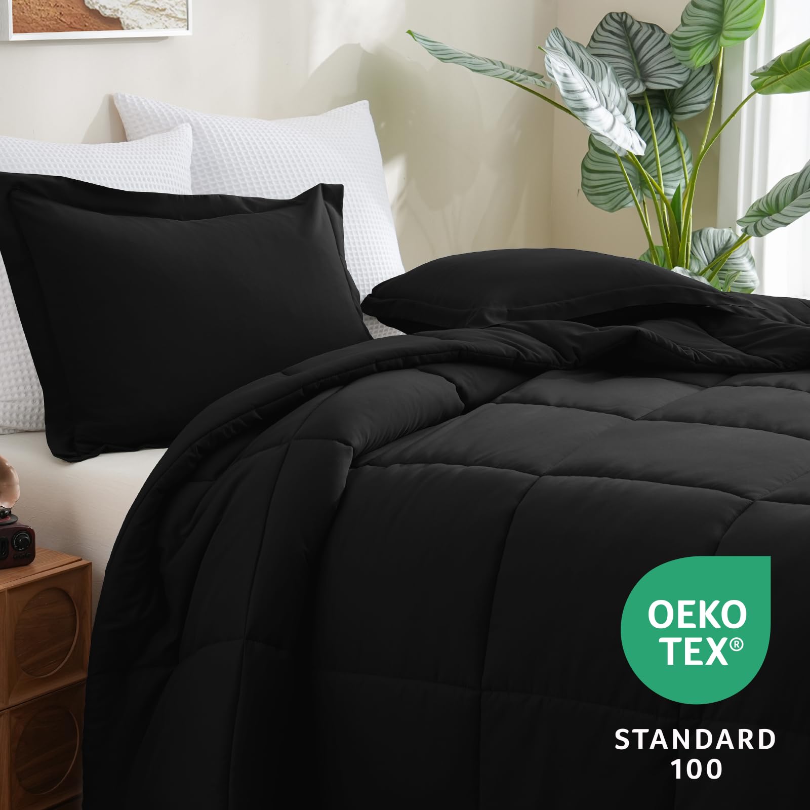 Foto 3 | Juego de Edredón Cozylux Queen Negro- Venta Internacional