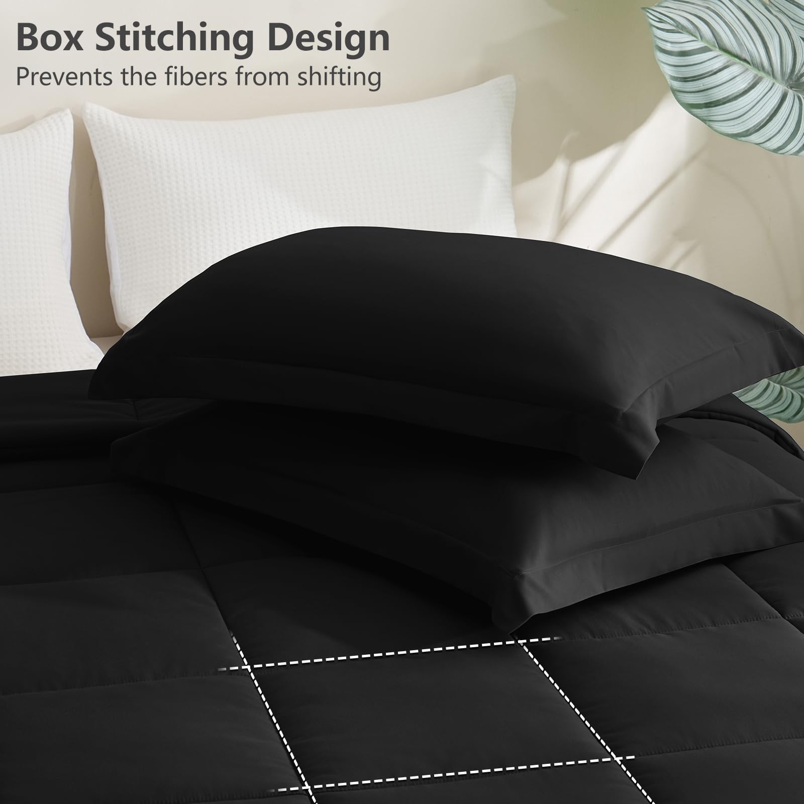 Foto 4 | Juego de Edredón Cozylux Queen Negro- Venta Internacional