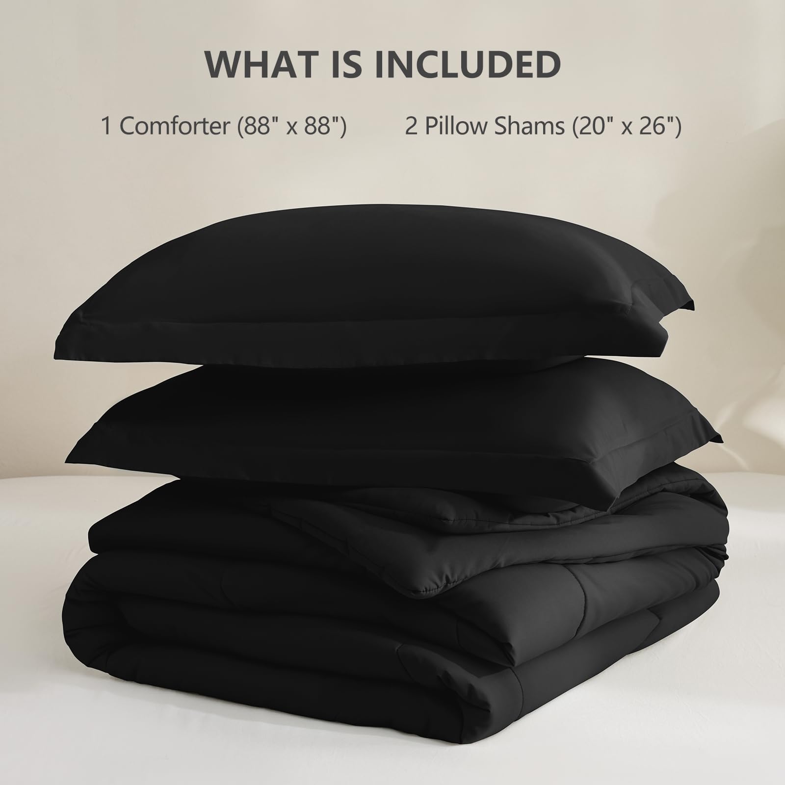 Foto 7 | Juego de Edredón Cozylux Queen Negro- Venta Internacional
