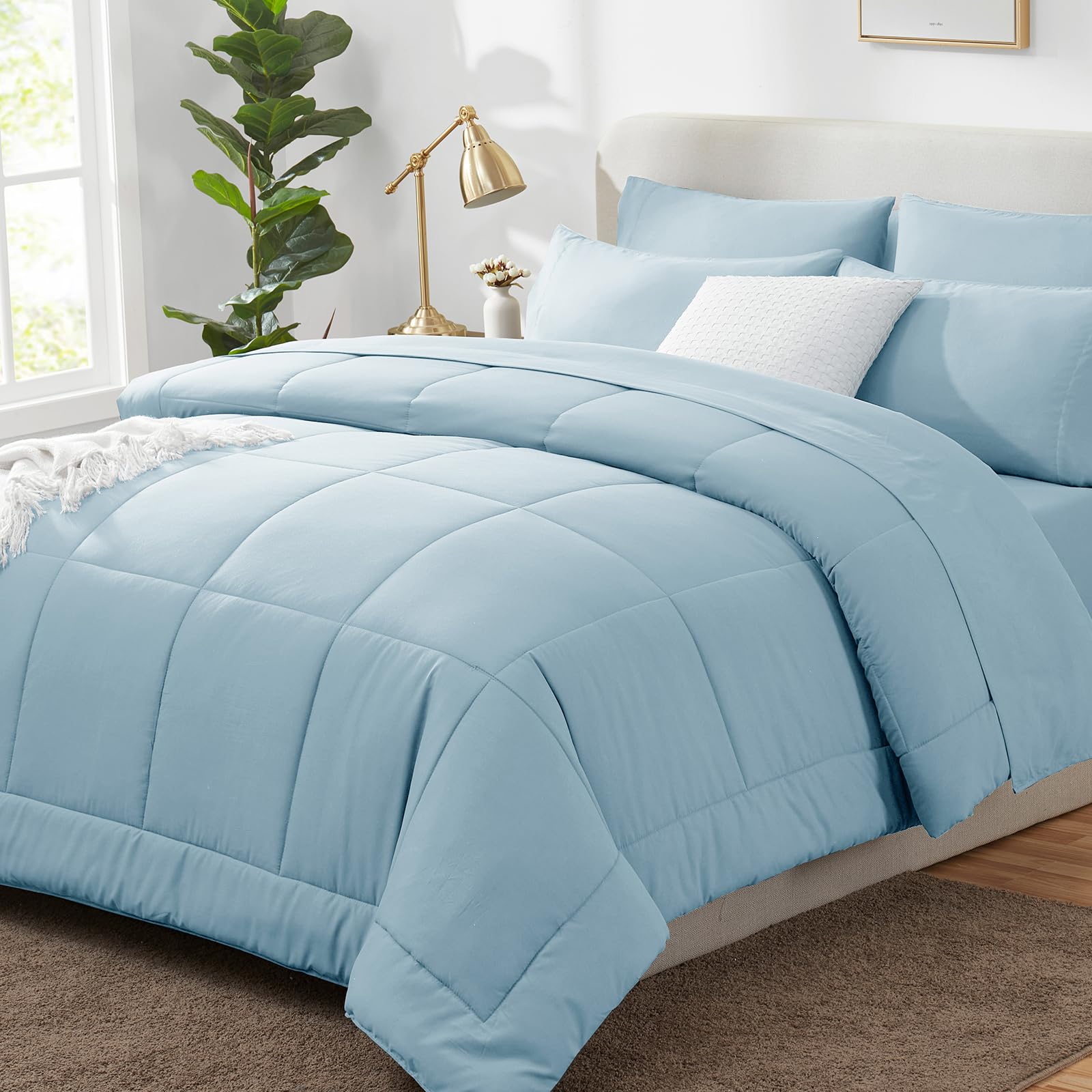 Foto 3 pulgar | Juego de Edredón Cozylux King Azul 7 Piezas - Venta Internacional