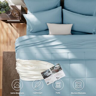 Foto 3 | Juego de Edredón Cozylux King Azul 7 Piezas - Venta Internacional