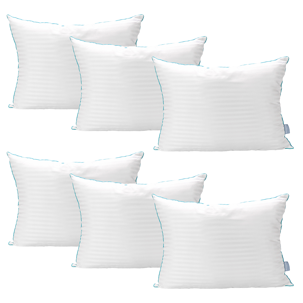 Foto 2 pulgar | Set De 6 Almohadas Royal Twin Rogga Color Blanco