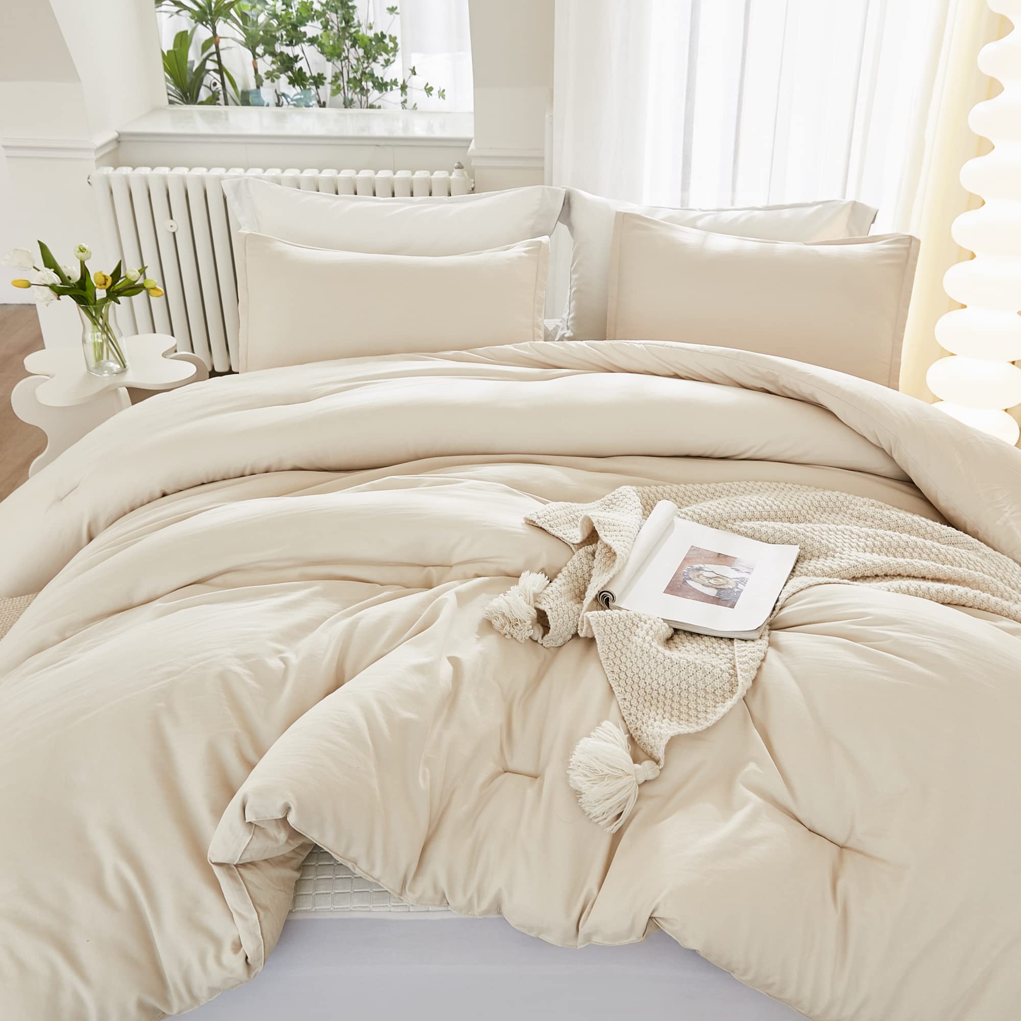 Foto 1 | Juego De Edredón Litanika Beige California King Con 3 Piezas - Venta Internacional.